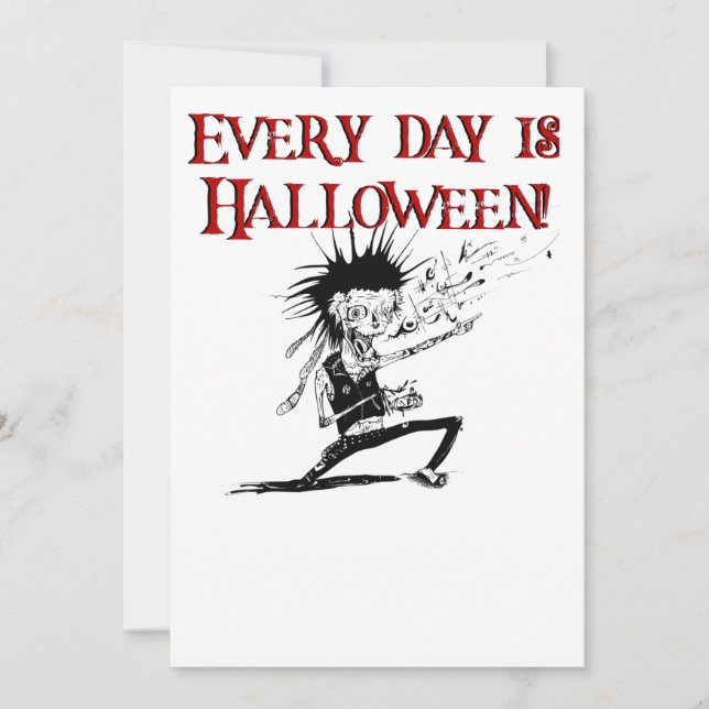 Convite Todo dia é Halloween! (Frente)