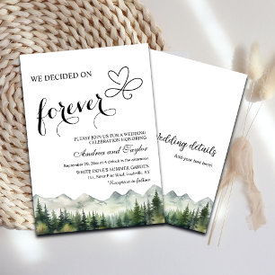 Convite Todos em Um Decidimos o Casamento Casual para semp