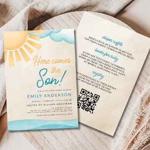 Convite Todos em Um Vem o Chá Filho Menino