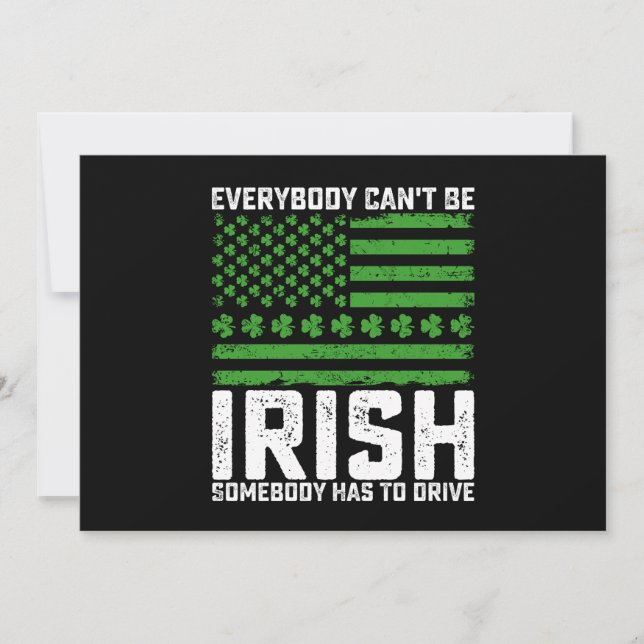 Convite Todos não podem ser irlandeses. Alguém tem que dir (Frente)
