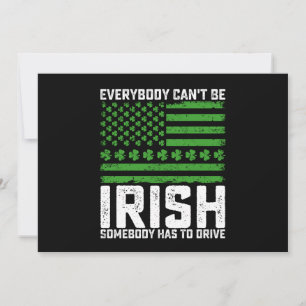 Convite Todos não podem ser irlandeses. Alguém tem que dir