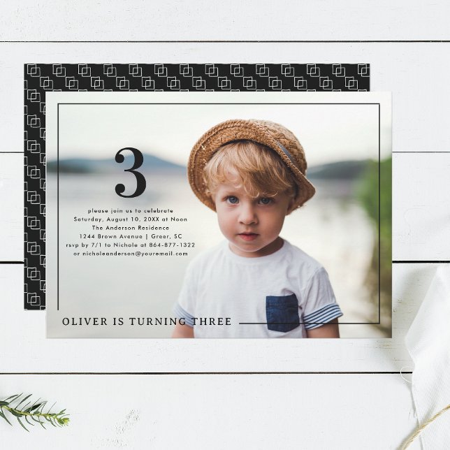 Convite Todos os anos | Festa de aniversário de Fotografia (Criador carregado)