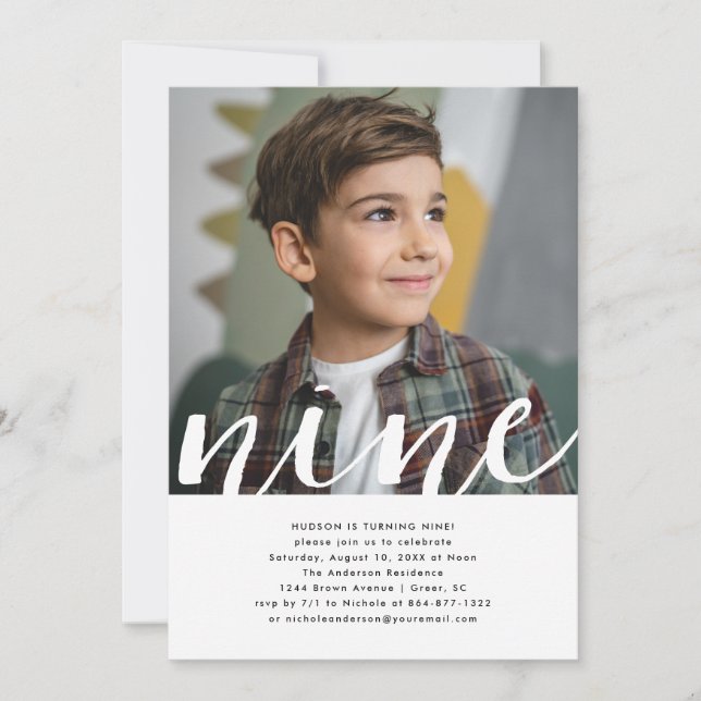 Convite Todos os anos | Festa de aniversário de Fotografia (Frente)