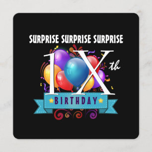 Convite Todos os balões de aniversário SURPREENDENTES DE