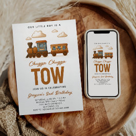 Convite Todos os segundos aniversários do comboio de alta