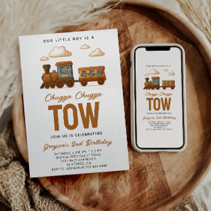 Convite Todos os segundos aniversários do comboio de alta 