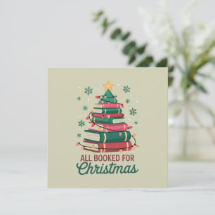 Convite Todos Reservados Para O Natal Bibliotecário Amante
