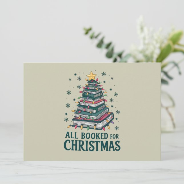 Convite Todos Reservados Para Presente De Natal Para Amant (Em pé/Frente)