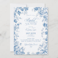 Toile De Jouy French Floral Bridal