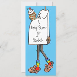 Convite Tom Escuro de Pele do Chá de fraldas Personalizado