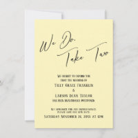 Tomamos Dois: Casamento Atrasado Pale Amarelo