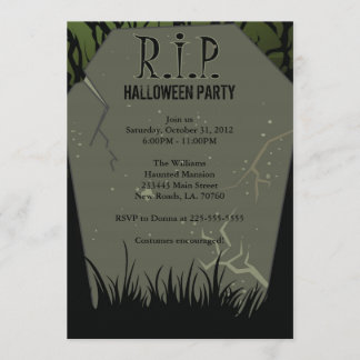 Convite Tombstone da Festa de Halloween