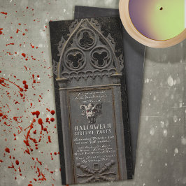 Convite Tombstone do Cemitério do Monstro Assustador do Ha