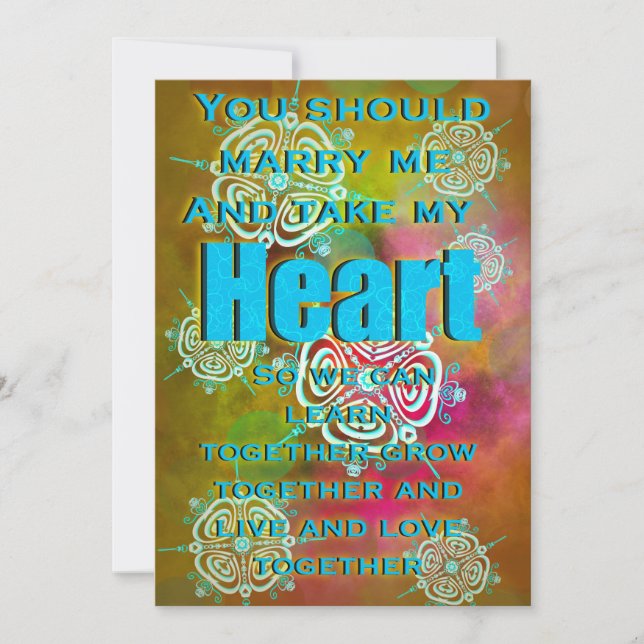 Convite Tome meu coração (Frente)