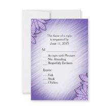 Tonalidade floral ultra violeta RSVP com seleção d
