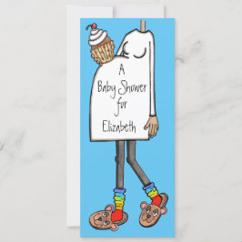 Convite Tone médio da pele do Chá de fraldas personalizado