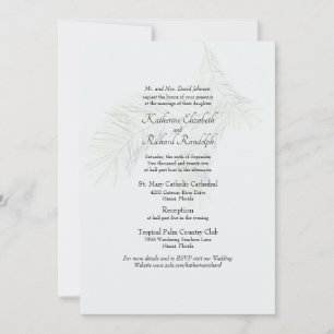 Convite Tono Suave Tropical Site 2 Casamento Website