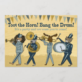Convite Toot o chifre - o aniversário da banda convida