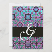 TOPKAPI BLUE BLACK MONOGRAM cor-de-rosa