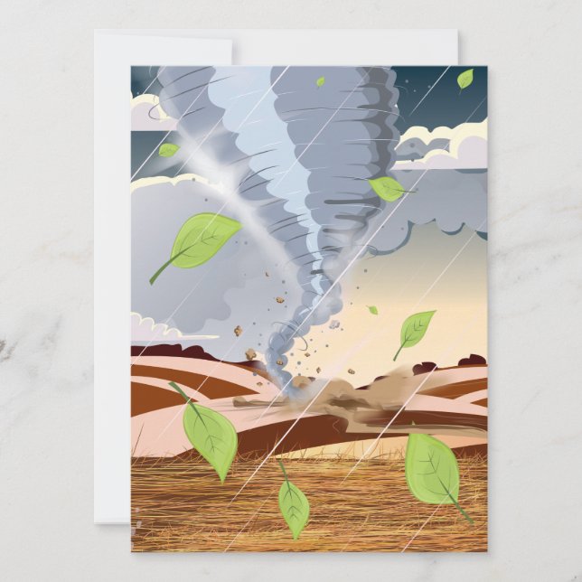 Convite Tornado Twister (Frente)