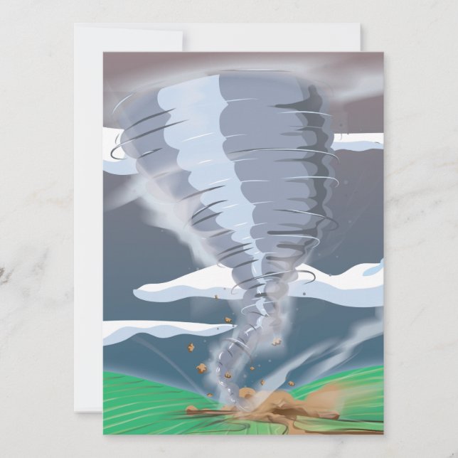 Convite Tornado Twister (Frente)