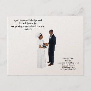 Convite Tornando-se marido e mulher