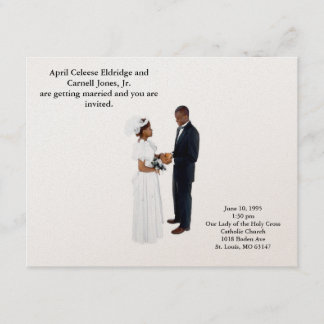 Convite Tornando-se marido e mulher