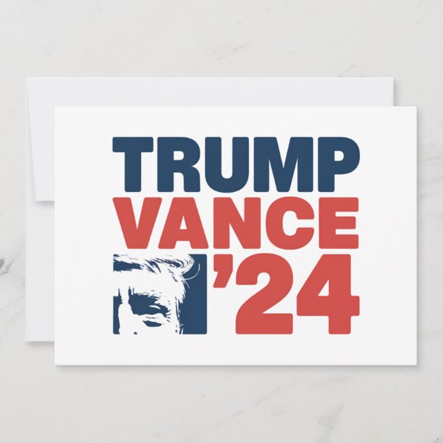 Convite Torne a América segura novamente Trump Vance 2024  (Frente)
