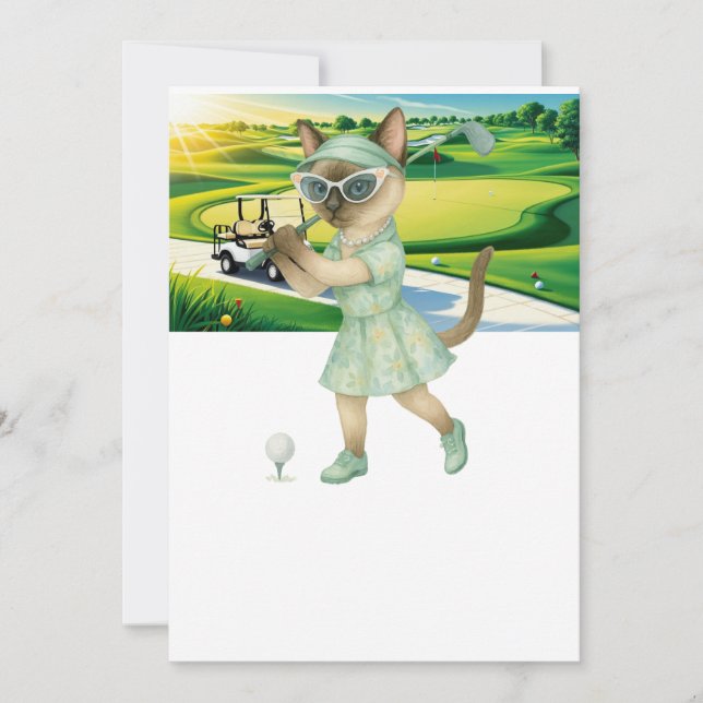 Convite Torneio de Gato Golfista (Frente)