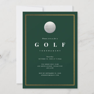 Convite Torneio de Golfe