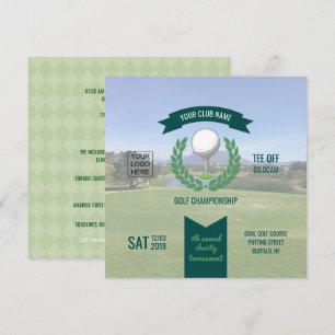 Convite Torneio de golfe corporativo/Clube adicionar foto