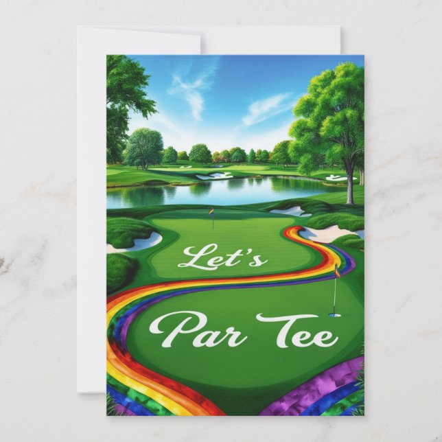 Convite Torneio de Golfe do Orgulho (Frente)