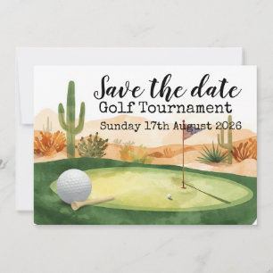 Convite Torneio de golfe "Golf Save the date" no Arizona
