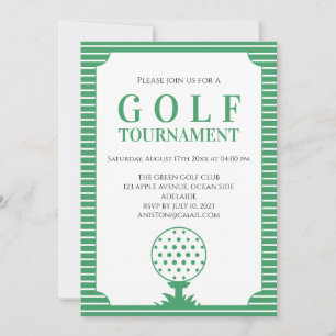 Convite Torneio de Golfe Listras Verdes