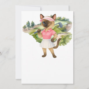 Convite Torneio Golfer Cat
