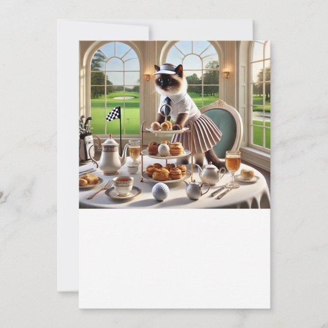 Convite Torneio Golfer Cat (Frente)