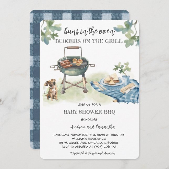 Convite Torneiras Nos Torneiros De Forno Na Grelha (Frente/Verso)