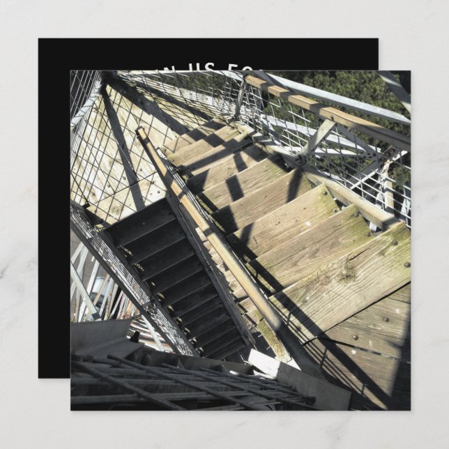 Convite torre de barbear em primaveras de eureka (Frente/Verso)