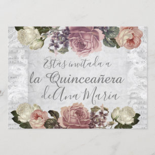 Convite Torre Eiffel elegante lamentável da Quinceanera