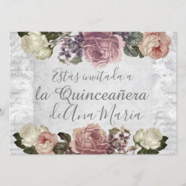 Convite Torre Eiffel elegante lamentável de la Quinceanera