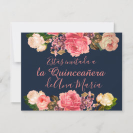 Convite Torre Eiffel elegante lamentável de la Quinceanera