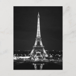 Convite Torre Eiffel na noite - B/W