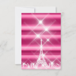 Convite Torre Eiffel Paris Bridal 16º Diamond Pink
