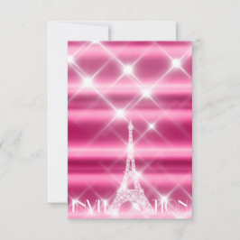 Convite Torre Eiffel Paris Bridal 16º Diamond Pink