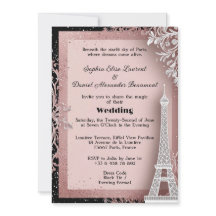 Torre Eiffel Rosa Bege Casamento em Paris Destino 