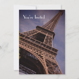 Convite Torre Eiffel: Um Gosto Do Partido Jante Francês Co