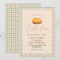 Torta de abóbora Cutie Pie Outono xadrez Primeiro