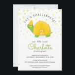 Convite Tortoise, amarelo verde, aniversário infantil<br><div class="desc">Celebre o dia especial do seu filho com o nosso convite de aniversário personalizável, perfeito para rapazes e raparigas. Apresentando uma tartaruga branca em um estilo paixão, inocente que lembra a ilustração de um livro de histórias de uma criança, este convite irradia alegria, charme e brincadeira. A tartaruga, enfeitada em...</div>