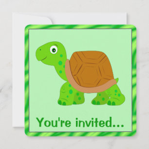 Convite Tortoise Birthday