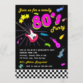 Convite Totalmente anos 80